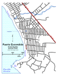 Map of Zicatela South and The Point